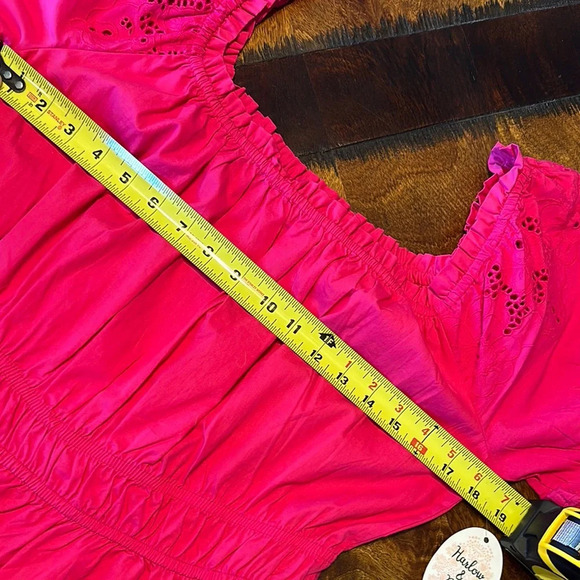 Pink Square Neck Ruffled Midi Sundress - Picture 4 of 9